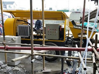 细石混凝土泵设备施工结束该怎么清洗
