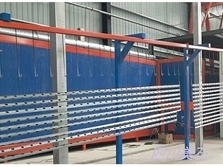 四川成都塑钢扶栏静电喷塑喷粉涂装生产线设备